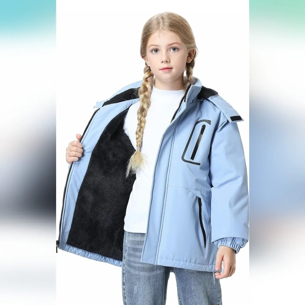 NWT MMOERDENG Kids Unisex Waterproof Ski/Snowboarding Winter Jacket Size 9/10 - Picture 3 of 13